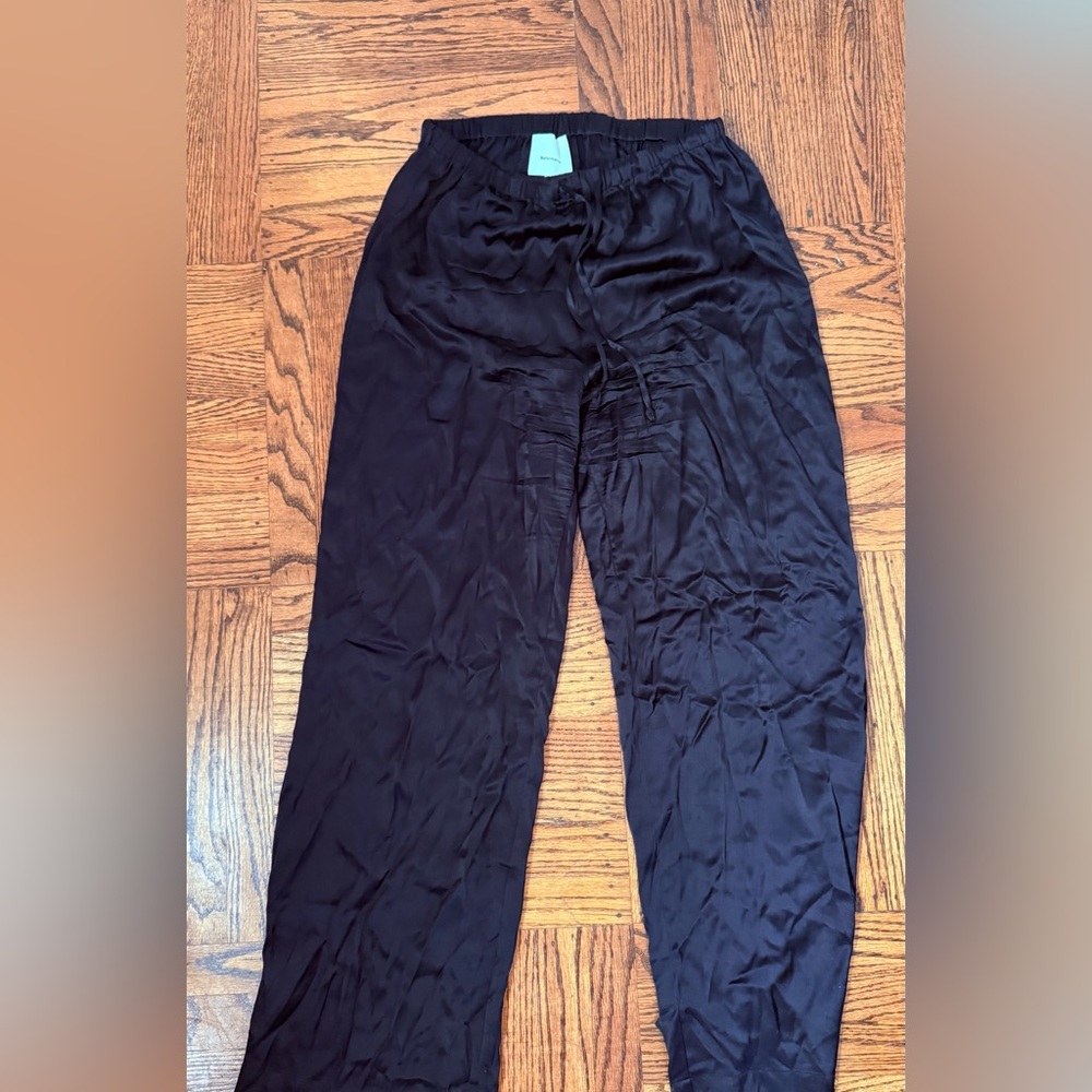 Reformation Olina silk pants with drawstring